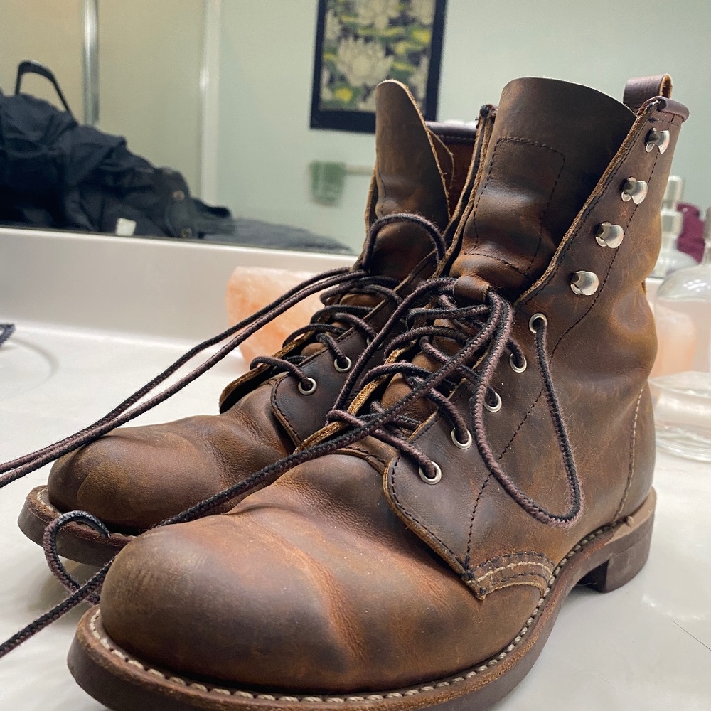 Red Wing Silversmith Boots - Women's Copper Rough and Tough Size 7